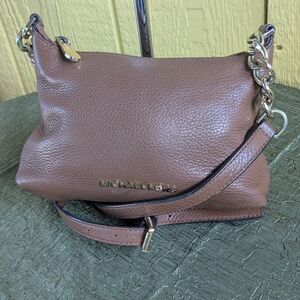 Michael Kors Brown Leather Crossbody Bag